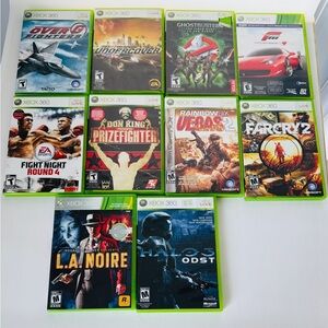 Xbox 360 Game Lot - 10 Games - Halo ODST, L.A. Noire, Forza 4, Ghostbusters